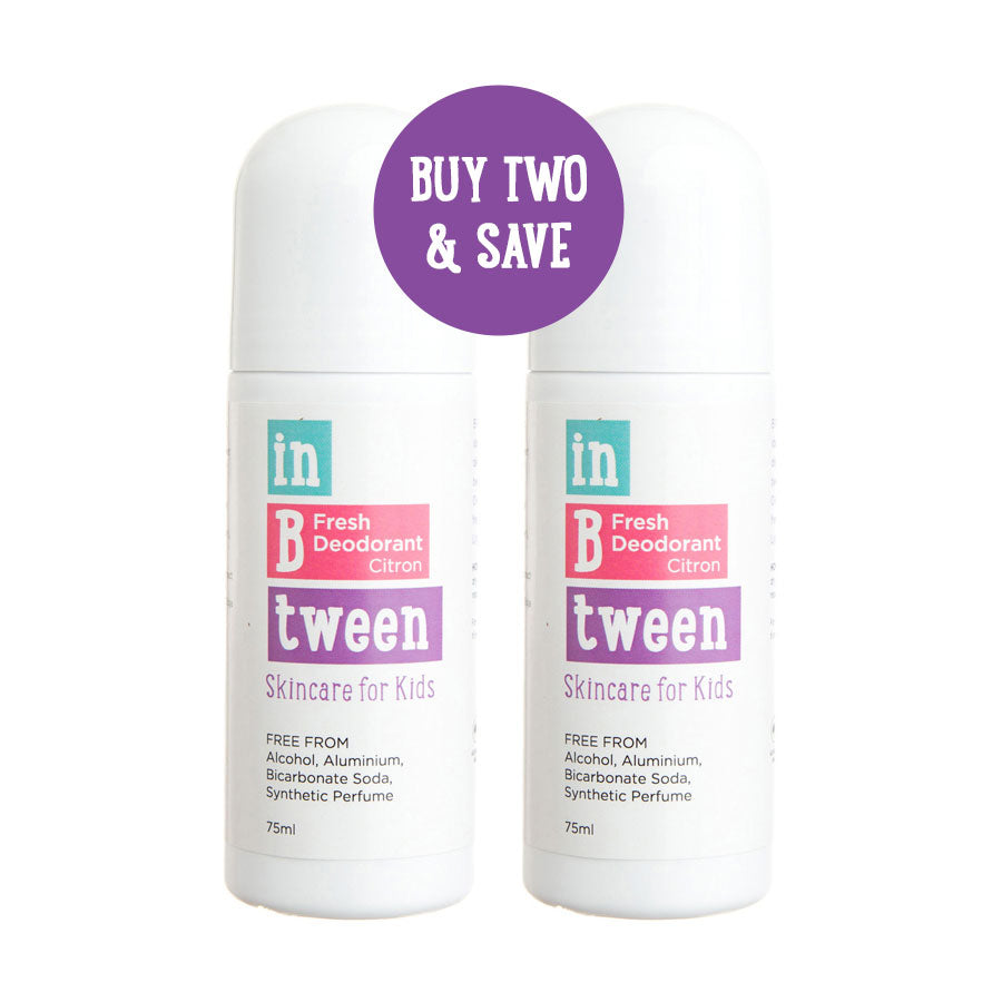 Natural deodorant for kids, natural deodorant for teenagers, alcohol-free deodorant 